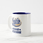 Assistent Superintendent Gift for Tweekleurige Koffiemok (Voorkant links)