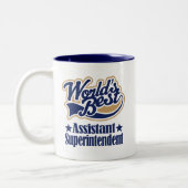 Assistent Superintendent Gift for Tweekleurige Koffiemok (Links)