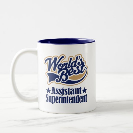 Assistent Superintendent Gift for Tweekleurige Koffiemok (Links)
