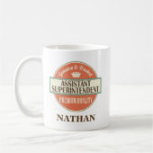 Assistent Superintendent Personalized Mug Gift Koffiemok (Links)