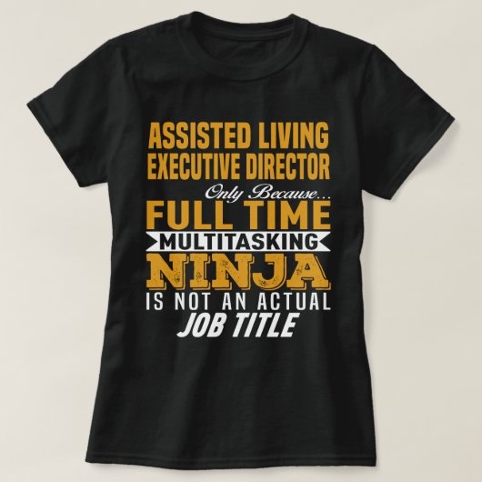 Assistent uitvoerend directeur t-shirt (Design voorkant)