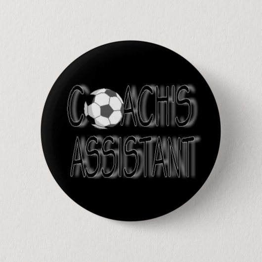 assistent van coach ronde button 5,7 cm (Voorkant)