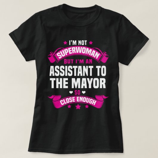 Assistent van de burgemeester t-shirt (Design voorkant)