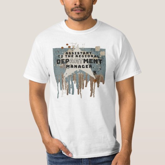 Assistent van de regi departementsmanager t-shirt (Voorkant)