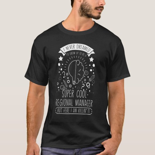 Assistent van de regionale manager bij het beheer t-shirt (Voorkant)