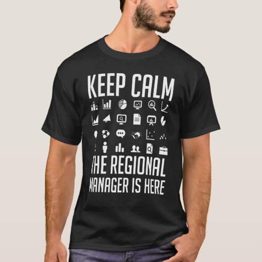 Assistent van de regionale manager bij het beheer  t-shirt (Voorkant)