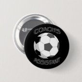 assistent van de voetbal coach ronde button 5,7 cm (Voorkant /achterkant)