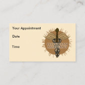 Assistent-Visitekaartjes voor artsen Afsprakenkaartje (Achterkant)