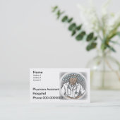 Assistent-Visitekaartjes voor artsen Afsprakenkaartje (Staand voorkant)