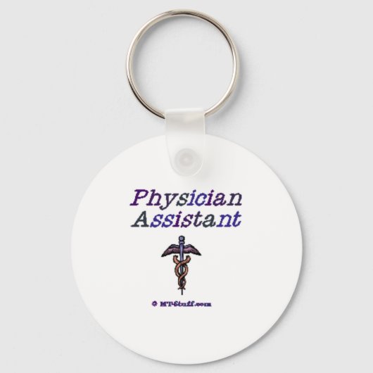 Assistent voor artsen - Caduceus Sleutelhanger (Voorkant)
