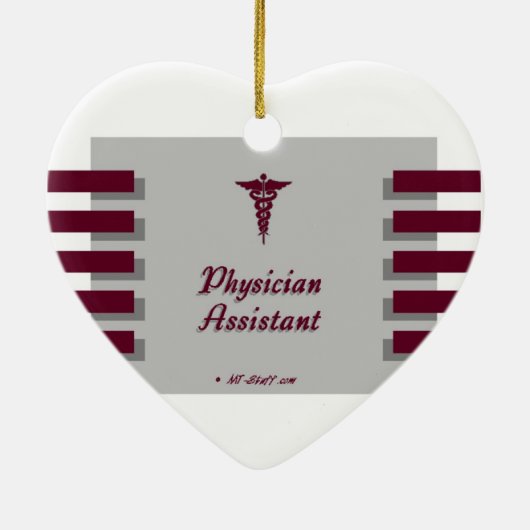 Assistent voor artsen keramisch ornament (Achterkant)