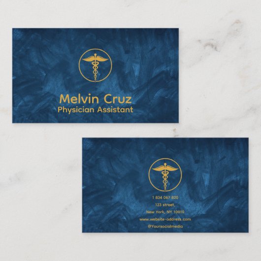 Assistent voor artsen visitekaartje (Voorkant / Achterkant)
