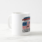Assistent vuurwerk directeur Funny Patriottisch T- Koffiemok (Voorkant links)