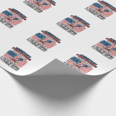 Assistent vuurwerkdirecteur Funny Patriottisch T-s Cadeaupapier (Hoek)