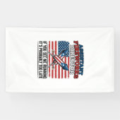 Assistent vuurwerkdirecteur Funny Patriottisch T-s Spandoek (Horizontaal)