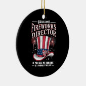 Assistent Vuurwerkdirecteur USA 4 van juli Keramisch Ornament (Rechts)