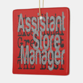 Assistent Winkelmanager Extraordinaire Keramisch Ornament (Links)