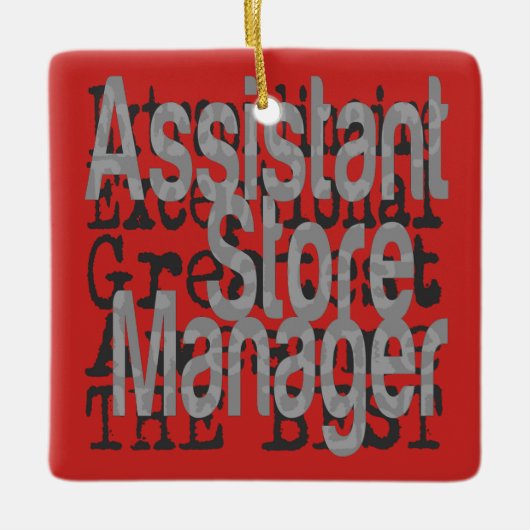 Assistent Winkelmanager Extraordinaire Keramisch Ornament (Voorkant)