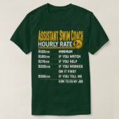 Assistent-zwembriem met draaimolen-uurtarief t-shirt (Design voorkant)