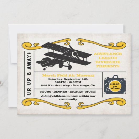 Assistentie League Ticket Evenement Kaart (Voorkant)