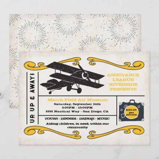 Assistentie League Ticket Evenement Kaart (Voorkant / Achterkant)