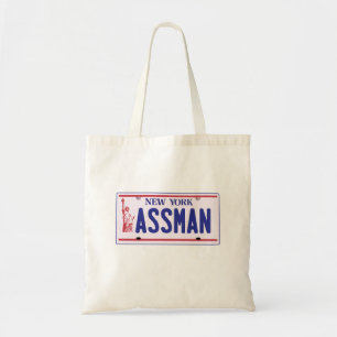 Assman New York License Bord Products Tote Bag