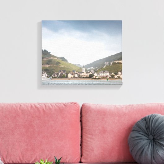 Assmannshausen am Rhein Canvas Afdruk (Insitu (Woonkamer))