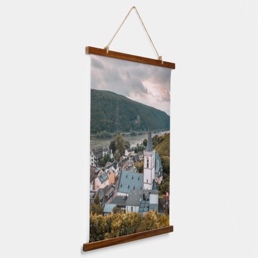 Assmannshausen Duitsland Hangend Wandkleed (Gebogen)