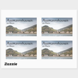 Assmannshausen Duitsland Rechthoekige Sticker