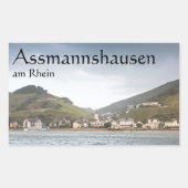 Assmannshausen Duitsland Rechthoekige Sticker (Voorkant)