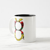 Asso di Denari Tweekleurige Koffiemok (Voorkant links)