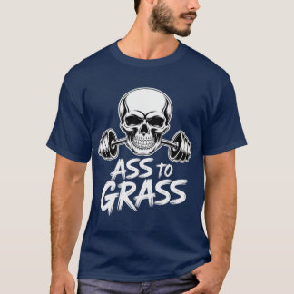 Asso Grass Motivational Fitness Gym Leg Workout vi T-shirt