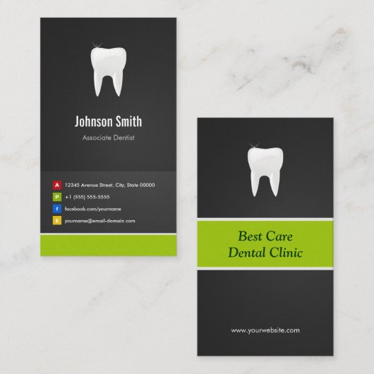 Associate Dentist - Dental Creative Visitekaartje (Voorkant / Achterkant)