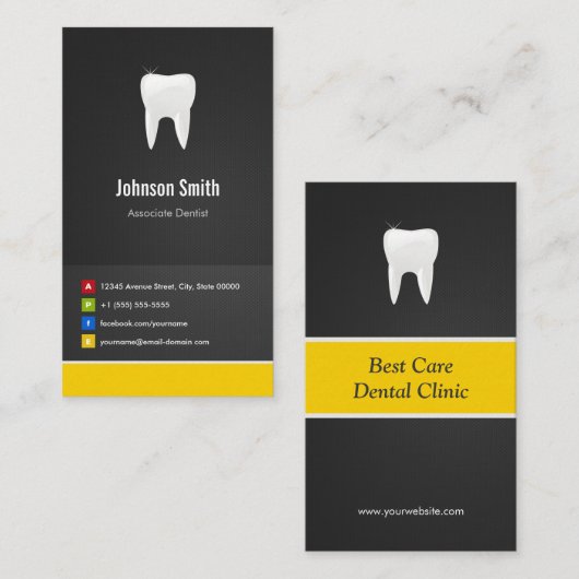 Associate Dentist - Dental Creative Visitekaartje (Voorkant / Achterkant)