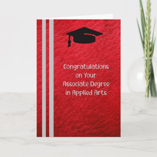 Associate gradenKaart in toegepaste delen Bedankkaart (Voorkant)