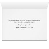 Associate grado Afstudeerder in Faux Gold Foil (Binenzijde Horizontaal (Onderkant))