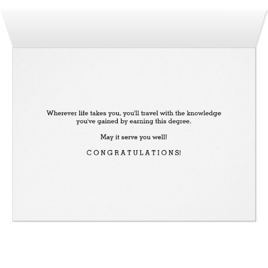 Associate grado Afstudeerder in Faux Gold Foil (Binenzijde Horizontaal (Onderkant))