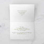 Associate Pastor and Family Snowflake Feestdagen Kaart (Binnen)