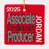 Associate Producer Buitengewoon DOUANE Keramisch Ornament (Achterkant)