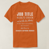 Associate Software Engineer Work Birthday Punny Fu T-shirt (Design voorkant)