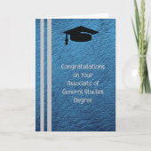 Associates Degree Kaart in General Studies Blue (Voorkant)