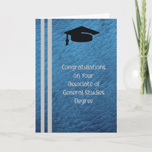Associates Degree Kaart in General Studies Blue (Voorkant)