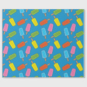 Assorptiepatroon voor kleurrijke populaties cadeaupapier (Vlak)