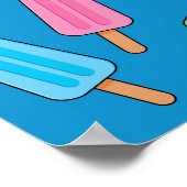 Assorptiepatroon voor kleurrijke populaties poster (Hoek)