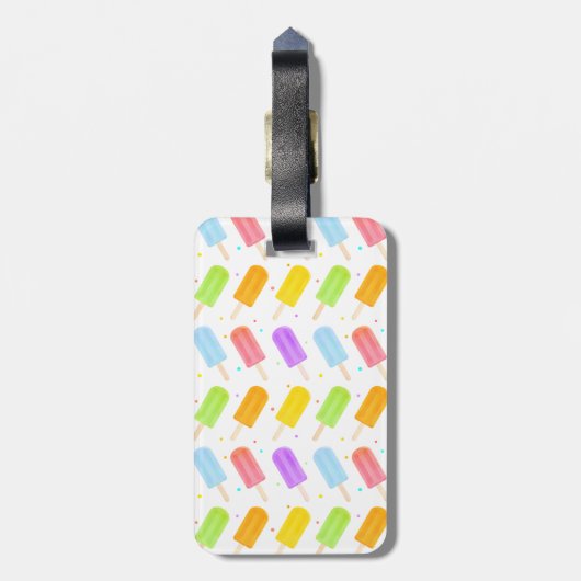 Assorptiepatroon Waterverf Bagagelabel (Achterkant verticaal)