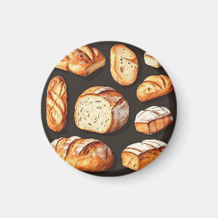 Assort broden van ambachtelijke bakkers magneet