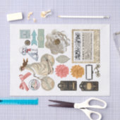 Assorte Collectie van Random Ephemera Fussy Cuts Tissuepapier (Craft)