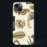 Assorted Animals Painted on Cream Background iPhone 13 Hoesje<br><div class="desc">The wonders of nature are shown in this piece by Vision Studio. Creepy insects mix with an elephant,  butterfly and other requited animals. If you love nature this is the print for you!</div>