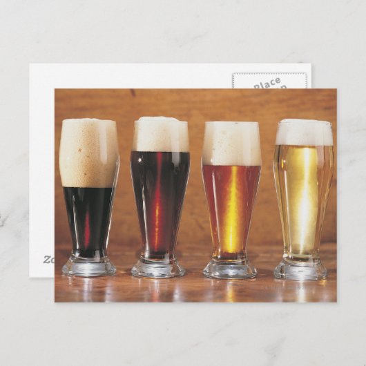 Assorted beers and ales briefkaart (Voorkant / Achterkant)