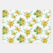 Assorted Bouquet Pattern Wrapping Paper Sheets (Voorkant 3)